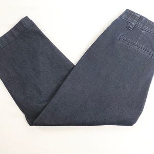 L.L. Bean Classic Fit Blue Denim Cropped Jean